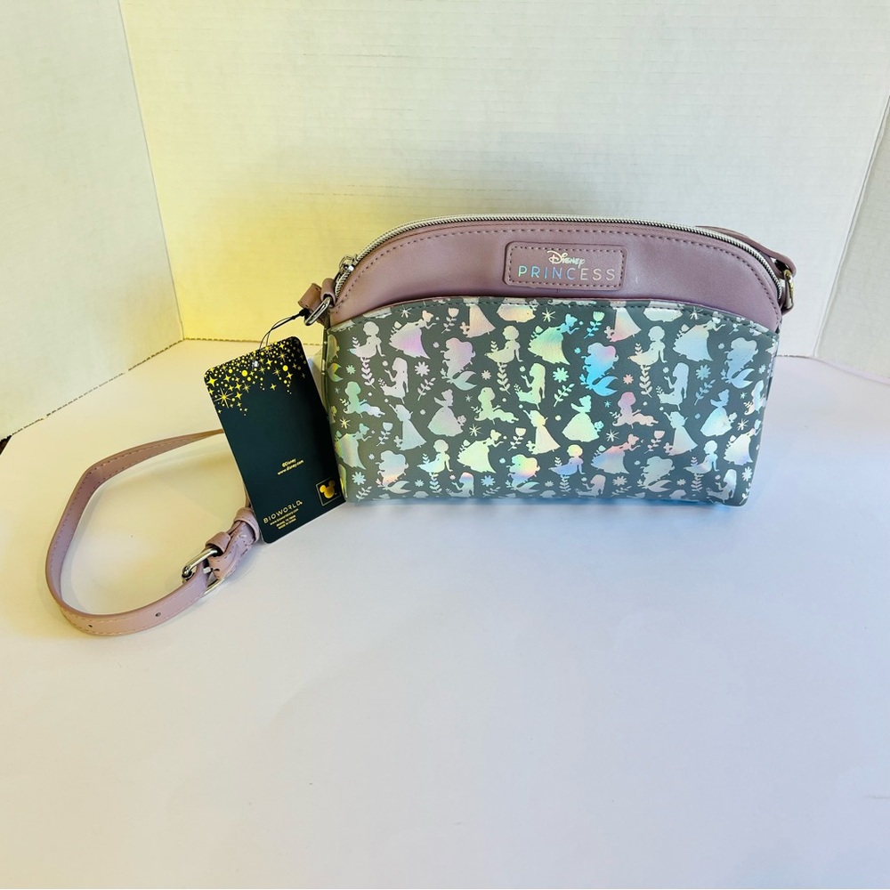 Disney Princess Iridescent Holographic Foil AOP Purse